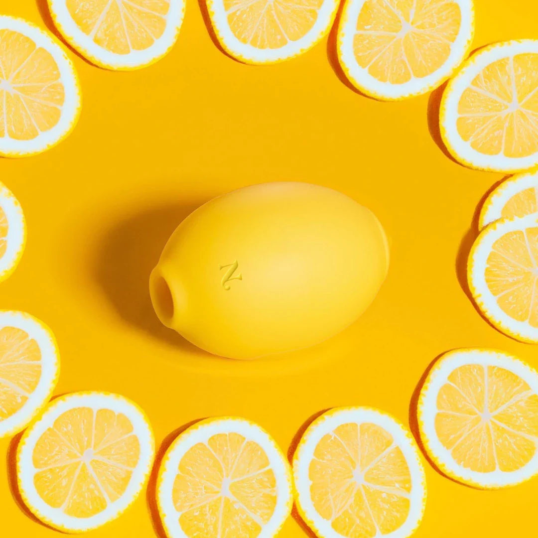 Vibromasseur clitoridien citron — face